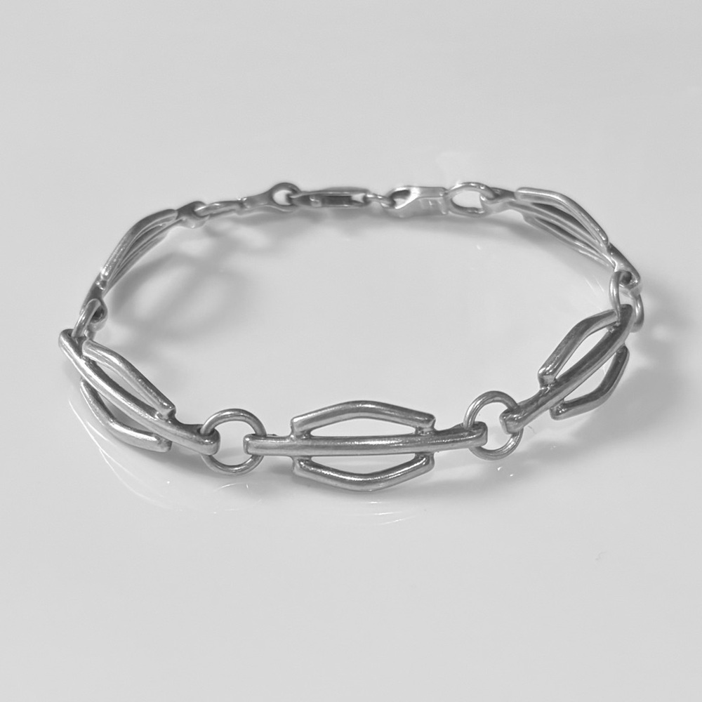 Vintage Sterling Silver Chain Bracelet